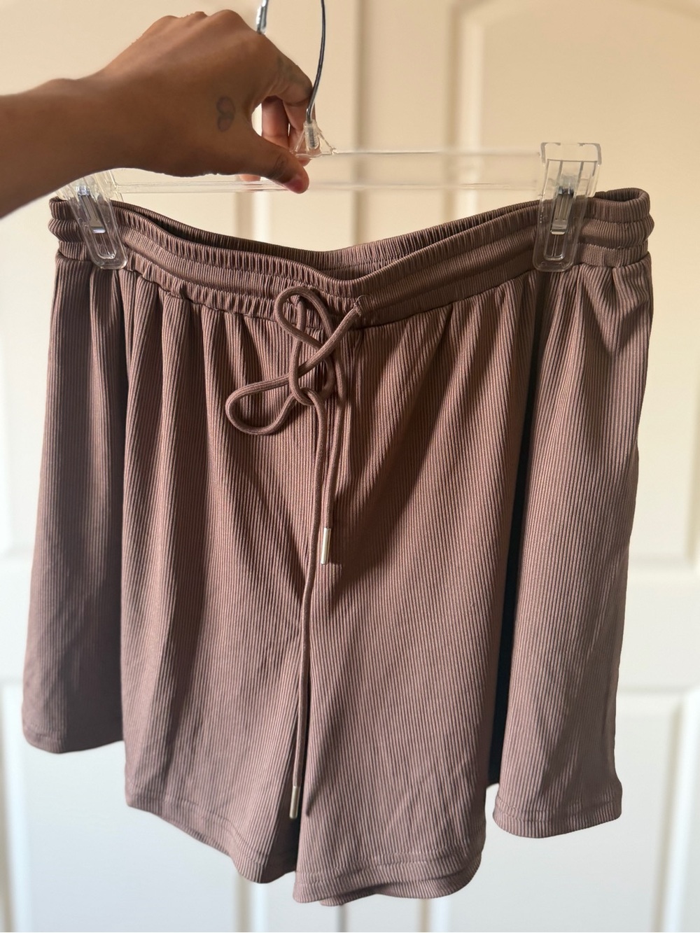 Cozy Ribbed Tank & Short Set - Brown - Picture 6 of 6